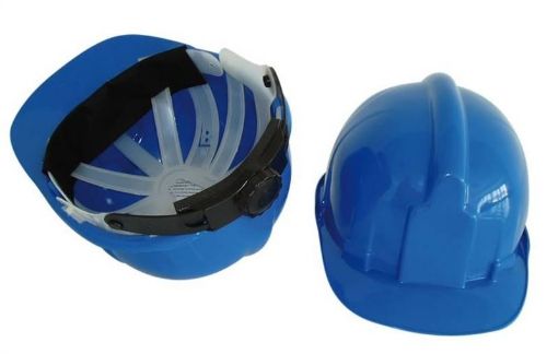 Imagen de Casco Ruedas Azul Construccion